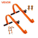 VEVOR Orange/Black Ladder Roof Hook Heavy Duty Steel Ladder Stabilizer Roof Ridge Extension Rubber Grip T-Bar 500 lbs