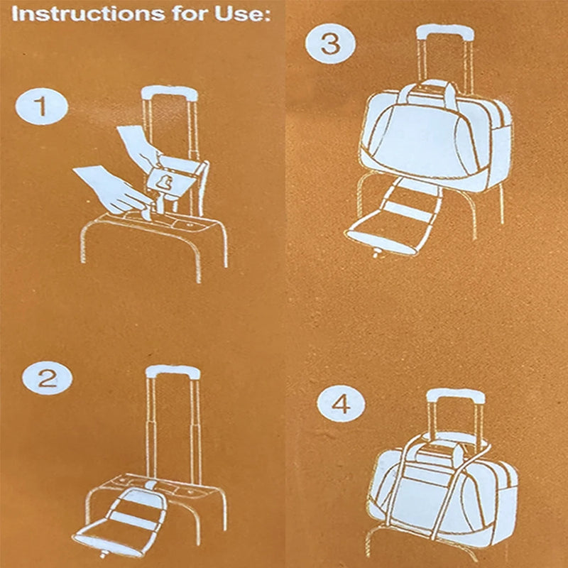 Add A Bag Strap Travel Luggage Suitcase Adjustable Belt Luggage Suitcase Fixing Straps Luggage Bungee Belt Travel Supplies