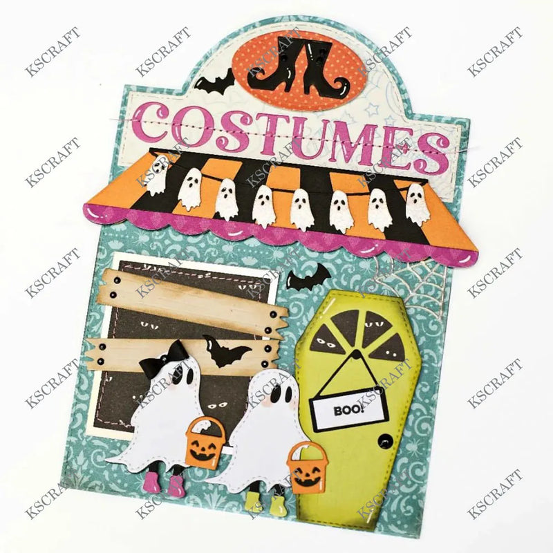 KSCRAFT Parlor Halloween Add On Metal Cutting Dies Stencils for DIY Scrapbooking Decorative Embossing DIY Paper Cards