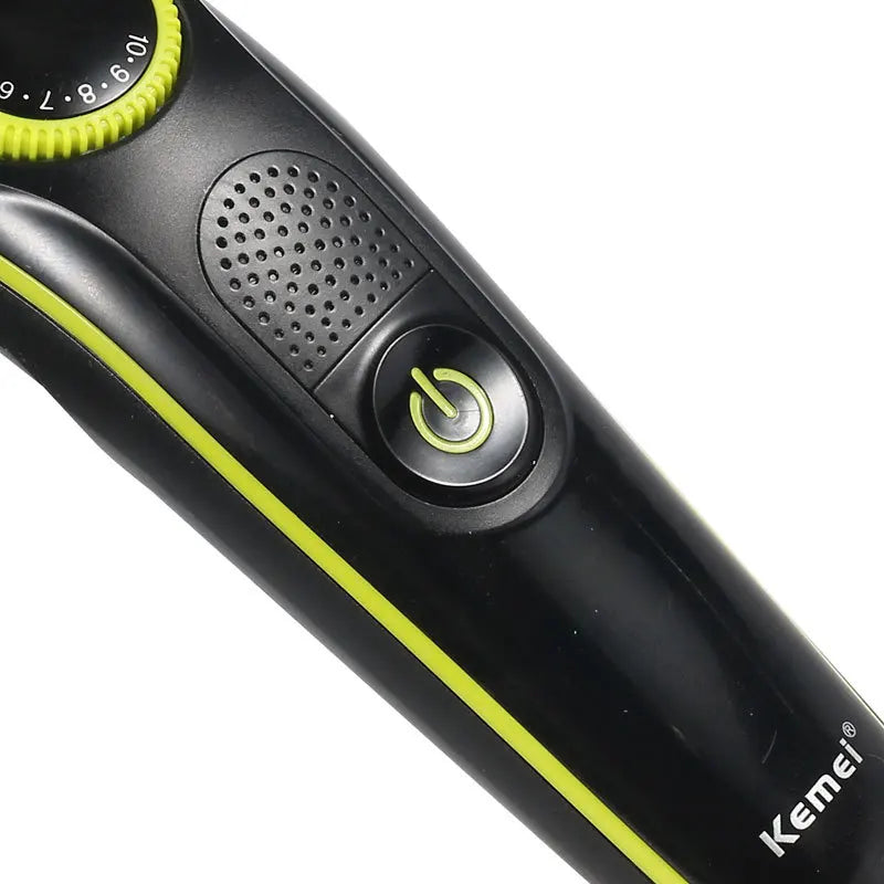 Kemei 1-10mm adjustable hair Beard Trimmer for men  electric stubble trimer face grooming rechargeable haircut machine