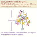 24 LED Easter Flickering Tree Fairy Lights Birch Tree With 3AA And USB Power Butterfly Lights for Party Christmas Decoration