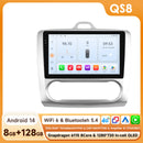 2Din 360Camera Android13 Car Radio For Ford Focus 2 Mk2 2004-2011 Car Multimedia Player Intelligent Screen autoradio Carplay SWC