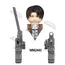 WM6165 WM6166 WM6148 Blocks Anime Bricks Dolls Action Toy Fig Building Blocks Erem Jaeger Armin Levi Mikasa Model Doll