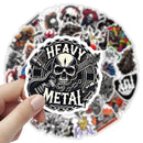 10/30/50PCS Heavy Metals Stickers Rock Cartoon Sticker Music Graffiti Decoration DIY Luggage Laptop Phone Guitar Bike Decals Toy