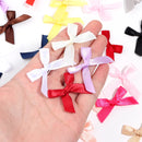 50Pcs/Lot 3.5*4cm Colourful Ribbon Bows Polyester Handmade Satin Bow DIY Sewing Crafts Decoration Gift Bouquets Party 2030