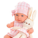 Baby Doll 14Inch/35CM Clothes Cute Rabbit with Sleeping basket Bebe Reborn Doll kids Soothing Newborn Doll For Girls favor Gift