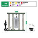 120W Led Full Spectrum Grow Light LM281B Growing Lamp with UV&IR Work Mode for Greenhouse Grow box Flowers  Veg Seedling
