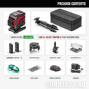 YEVOLT YVGLL4XS12T Series Green Laser Level 3-Plane 12-Line Self-leveling 360 3D Horizontal & Vertical Power Measuring Tools