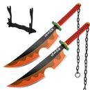 1:1 Scale Anime Swords Giyuu Katana 104cm Authentic Cosplay Weapons Props With Sword Holder And Belt Halloween Samurai Style