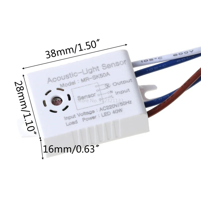 Home Improvement Smart Sensor Switches Module 220V Detector Sound Voice Sensor Intelligent Auto on Off Light Switch Accessories