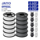The LayerStack | 10-Roll 1.75mm 3D Printer Filament Collection (PLA / PETG / SILK)