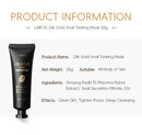 LAIKOU 24K Gold Snail Peel-Off Mask 3PCS Deep Cleansing Pore Tightening Blackhead Removal Detoxifying Facial Treatment 50g