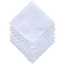 Popular 100% Cotton White Lady Handkerchiefs Women Handkerchief Children Baby Girl Face Hand Towel Party Christmas Gift