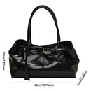 PU Leder Hobo Handtasche, Slouchy Top-Griff Tasche, Mode Arbeitstaschen, Große Umhängetasche für Damen, Arbeit, Shopping, Reisen