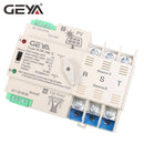GEYA on-Grid Solar Power Automatic Transfer Switch Din Rail 2P 3P 4P 63A  100A AC220V ATS PV System Power to City Power W2R
