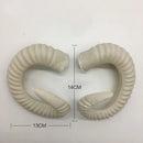 White Simulation Goat DIY Headband Sheep Horn Artificial Plastic Gothic Craft Head Wear Decoration  Birthday Cosplay  Christmas