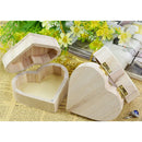 New Arrive Storage Boxes Heart Shape Wood Box Jewelry Box Wedding Gift Home Storage Bin Earrings Ring Box Makeup Wood Case Gift