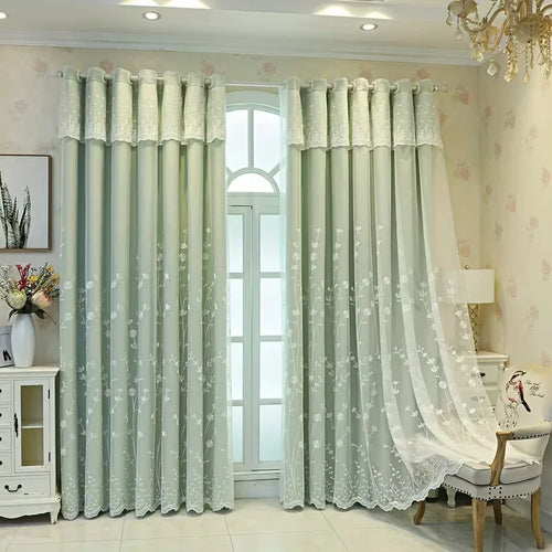 The Obsidian Veil | European Double-Layer Blackout Curtain