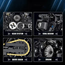 MOC New 1:8 Classic Motorbike High-tech Building Model Blocks Moto City Racer Bricks Toys for Kids Boys Children Adult Sets