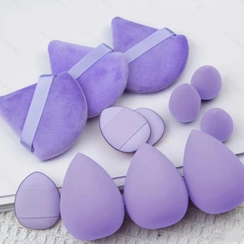 12pcs Makeup Sponge Blender Beauty Egg Soft Cosmetic Puff Foundation Sponges Powder Puff Women Make Up Accessories Beauty Tools