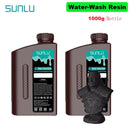 SUNLU 2KG Water Washable / Water Washable ABS Resin Resin 1000G/Bottle 405nm Rapid UV-Curing Photopolymer Resin For LCD 3D Print