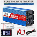 Pure sine wave inverter 24V to 220V 1000W 1800W 2200W 3000W 3600W DC to AC voltage converter 24V 110V 220V mini car power supply