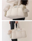 Winter Warm Portable Cat Carrier Bag Breathable Pet Backpack Large Capacity Shoulder Strap for Cats and Small Dogs