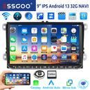 ESSGOO 9" Android 14 4G+64G Apple Carplay Autoradio GPS NAVI WIFI RDS FM BT für VW Golf 5 6 Passat Polo Touran Tiguan Caddy EOS