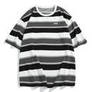 Gestreifte Partner-T-Shirts für Herren und Damen im Sommer 2022, neu, locker, Kontrastfarbe, Kurzarm, Bestseller