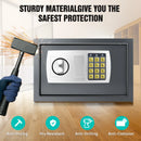 Home Storage Safe Security Box Chest Lock 8.5L Digit Security Case Handy Storage Secure Locking Safe Chest Safety Box,2 Keys