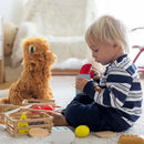 Highland Cow Stuffed Animal Plush Toys, Realistic Soft Cuddly Farm Toy, 10inch Soft Cow Plush Toy Christmas Gift for Kids