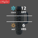 40 oz Tumbler With Handle Stainless Steel Thermos Water Bottle Travel Camping Coffee Thermos Mug Water Bottles Free Shipping