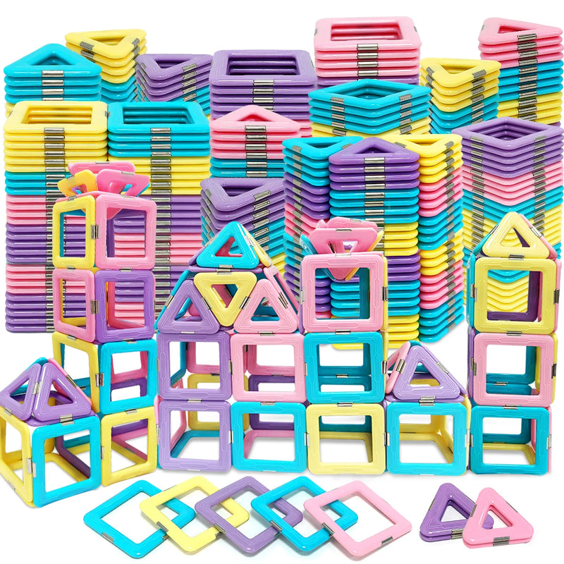 Magnetic Building Block Set, STEM Toy, Magnetic Tiles, Education Magnet Toy, Building Block Gift, Christmas Gift Easter Gift