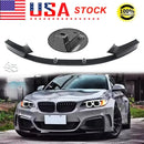 Carbon Fiber Style Front Bumper Lip For BMW F22 F23 230i M240i M Sport 2014-21