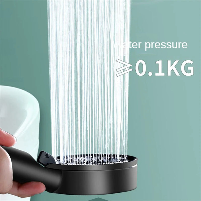 5 Modes Shower Head Adjustable High Pressure Water Saving Shower Head Water Massage Shower Head Hook Bathroom Accessories