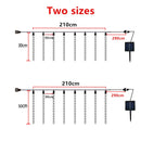 3pcs 24 Tubes Meteor Shower Rain LED String Lights Christmas Decorations Outdoor Street Garland Wedding Fairy Garden Decor 2023