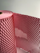 Pink Packaging Paper  Honeycomb Cushioning Roll Perforated-Packing Recycled Cushion Wrapping Roll Eco Friendly Moving Green Wrap
