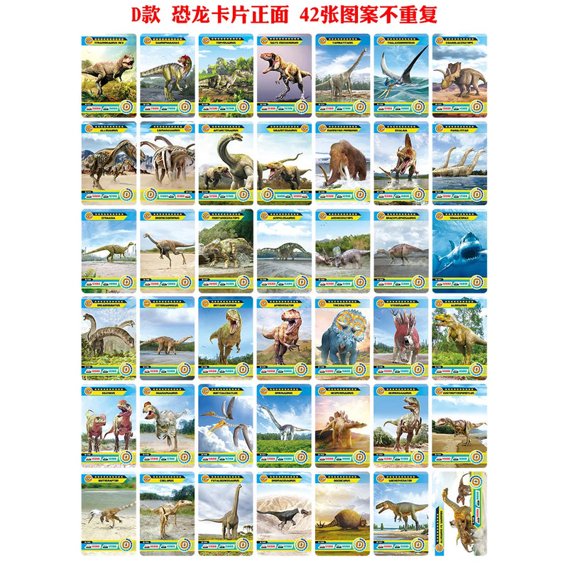 Game Dinosaur Collection Cards Animal Cards Learning Toys For Family Children Collection Cards Gift Kid Toys