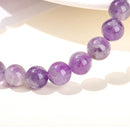JD Natural Dream Lace Amethyst Stone Beaded Bracelets Women Purple Crystal Quartz Energy Bead Reiki Healing Bangle Jewelry Gift