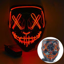 Halloween Horror-Masken LED Gesichtsleuchtmaske Gruselige Scream Leuchtmaske für Karneval Halloween Kostüme für Männer Leuchtet im Dunkeln