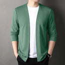Cardigan Jacket for Men, Spring and Autumn, Long-Sleeved, Casual, Versatile, Spring Outerwear, Trendy Top