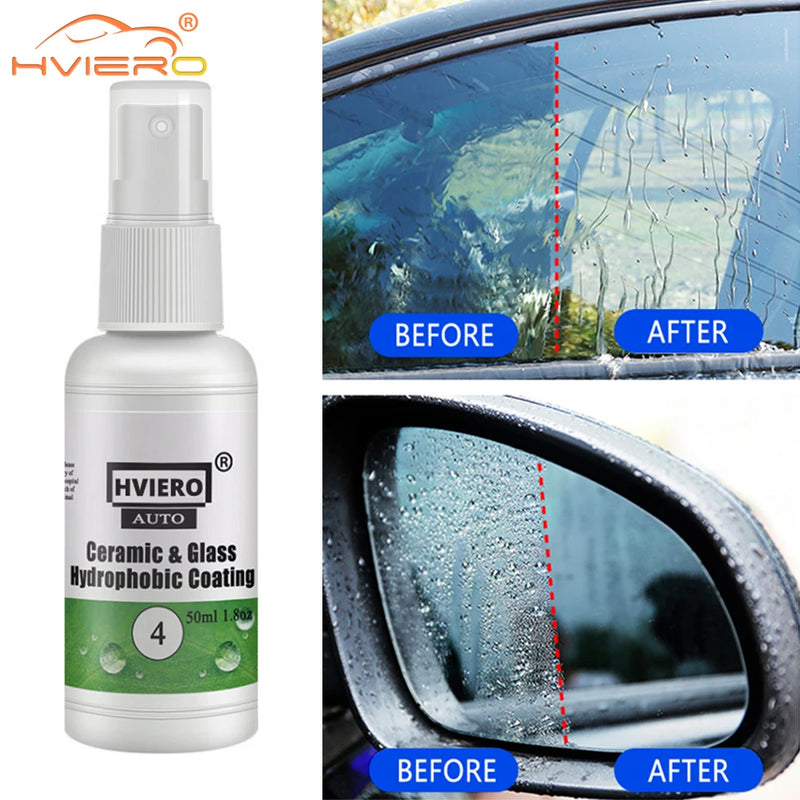 Repair 4 Ceramic Glass Nano Hydrophobic Coating Anti-rain 20/50ml Windshield Rainproof Agent Spray Car Remover Polish Accessorie