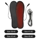 USB Heated Shoe Insoles Winter Electric Heated Insoles Warm Thermal Insoles Foot Warmer Heating Shoe Pad for Women Men