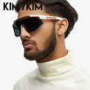 Y2k Sports Sunglasses Men Women 2023 Luxury Brand Fashion Oversized One- Piece Punk Sun Glasses Male 2000‘S Wrap Around Goggles