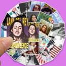 25PCS Lana Del Rey Posters Sticker Laptop Waterproof Skateboard Cafe Vintage Fridge Cool Decals for Fridge Toy Phone Stickers