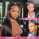 30 40 Inch Bone Straight 13x6 HD Lace Frontal Human Hair Wigs 13x4 Lace Front Wig 100% Human Hair Wig Remy Brazilian Pre Plucked