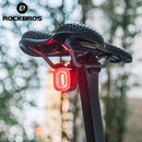ROCKBROS Bike Light Smart Bicycle Rear Light Auto Brake Sensing IPX6 Waterproof Cycling Tail Lamp LED Type-C Charging Safety Bike Taillight