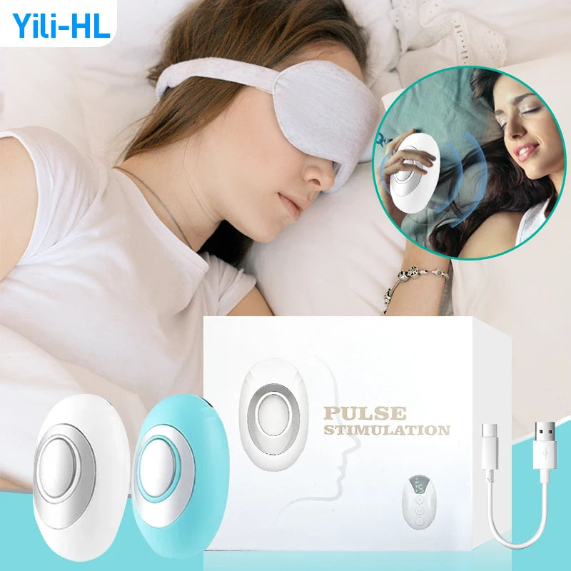 Handheld Sleep Aid Device Anxiety Relief Improve Insomnia Help Night Sleeping Hand Held Smart Micro Current Sleep Instrument