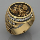 Hot-selling retro eagle with zircon ring creative fashion single item men's accessories