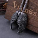 The Arcwing | Handcrafted Stainless Steel Angel Wings Pendant Necklace for Men & Women